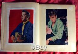 Elvis Presley Original Vintage Scrapbook Photos Articles Rare 50 Pages Clippings