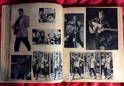 Elvis Presley Original Vintage Scrapbook Photos Articles Rare 50 Pages Clippings