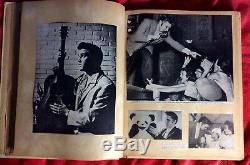 Elvis Presley Original Vintage Scrapbook Photos Articles Rare 50 Pages Clippings