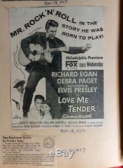 Elvis Presley Original Vintage Scrapbook Photos Articles Rare 50 Pages Clippings