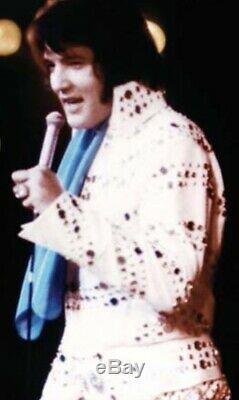 Elvis Presley Owned Concert Scarf / Las Vegas Hilton 1974 Rare Teal Color / COA