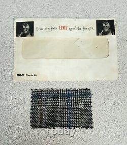 Elvis Presley Owned RCA Wardrobe Clothing Swatch And Envelope 1971 Memorabilia