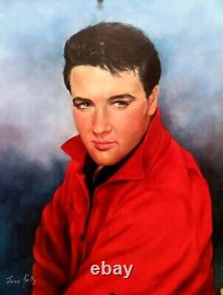 Elvis Presley Painting From Elvis Rare Excellent Condition