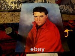 Elvis Presley Painting From Elvis Rare Excellent Condition