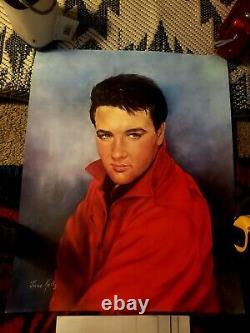 Elvis Presley Painting From Elvis Rare Excellent Condition