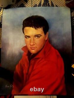 Elvis Presley Painting From Elvis Rare Excellent Condition