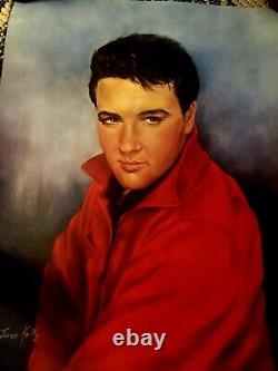 Elvis Presley Painting From Elvis Rare Excellent Condition