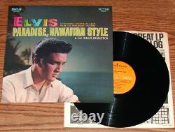 Elvis Presley Paradise Hawaiian Style RARE ORANGE LABEL HOLLYWOOD PRESSING
