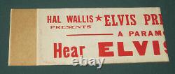 Elvis Presley Paramount Promo Bumper Sticker King Creole Hal Wallis 1958 RARE