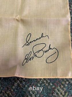 Elvis Presley Peach SIGNATURE SCARF- 42 by 8 1/2 Scarve Rare Color