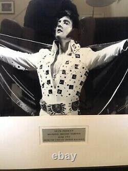 Elvis Presley Photograph Framed- Picture by George Kalinsky RARE
