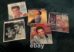 Elvis Presley Picture Sleeve 45 Heartbreak Hotel First Pressings Rare Lot Of 5