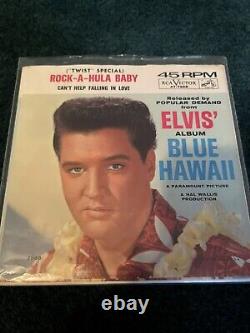 Elvis Presley Picture Sleeve 45 Heartbreak Hotel First Pressings Rare Lot Of 5