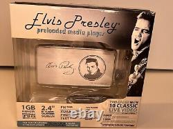 Elvis Presley Preloaded Digital Media Player Zvue (1 GB) Open Box /RARE