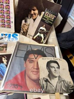 Elvis Presley RARE Vintage Collection / Huge Lot Of Over 50+ Items all from 70's