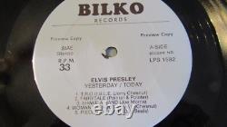 Elvis Presley RARE Yesterday/Today LP withUndubbed VERSIONS, PREVIEW COPY, BLIKO