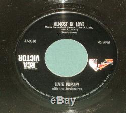 Elvis Presley RCA 47-9610 Almost In Love 45 Sleeve MISLABEL Logo DOS MINT Rare