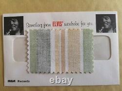 Elvis Presley RCA Wardrobe Clothing Swatch And Envelope 1971 Very Rare