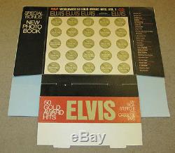 Elvis Presley RCA Worldwide Hits 8 Track Store 3D Display Standee Original RARE