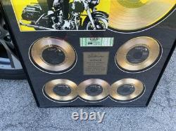 Elvis Presley ROCKER ELVIS Framed 6 24 kt. Gold record prototype #14/135 Rare