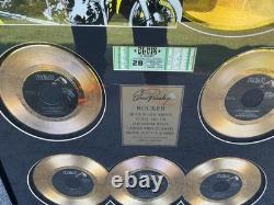 Elvis Presley ROCKER ELVIS Framed 6 24 kt. Gold record prototype #14/135 Rare
