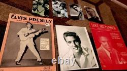 Elvis Presley Rare 1950s Original Sheet Music And Signed Photo 1956
