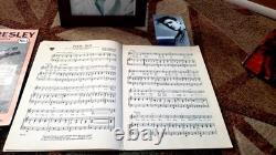 Elvis Presley Rare 1950s Original Sheet Music And Signed Photo 1956