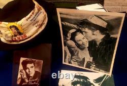 Elvis Presley Rare 1956 Hat From Elvis To Fan With Signed Tag And Photos