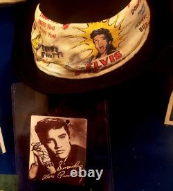 Elvis Presley Rare 1956 Hat From Elvis To Fan With Signed Tag And Photos