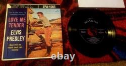 Elvis Presley Rare 1956 Love Me Tender Record No Dog Excellent Cond 1950s