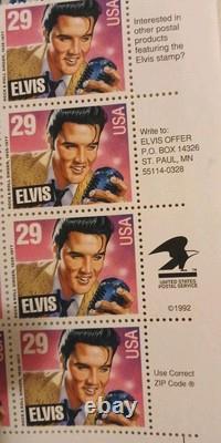 Elvis Presley Rare 29 Cent Stamps Sheet