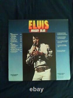 Elvis Presley Rare Black Vinyl Moody Blue Lp 1977 Original Near Mint Vinyl USA