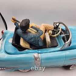 Elvis Presley Rare Blue Cadillac Cookie Jar Playing Guitar Clean Read