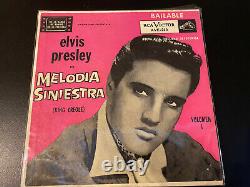 Elvis Presley Rare Ep Argentina Melodia Siniestra- Ep Ave 219- 1958 King Creole