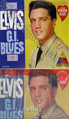 Elvis Presley Rare G. I. Blues Mono Heart Sticker LP