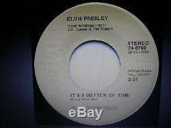 Elvis Presley Rare Gray Label Burning Love/its A Matter Of Time 45 Ex