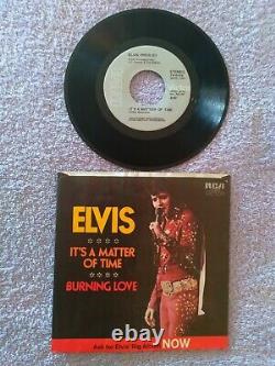 Elvis Presley Rare Gray Label Its A Matter Of Time Original 45&ps 1972 Nm Vinyl