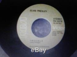 Elvis Presley Rare Gray Label Trouble/mr Songman 45 1975 Ex