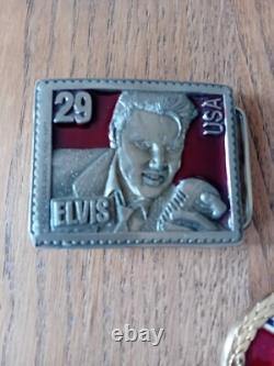 Elvis Presley Rare Limited Edition Belt Buckle Lot 1960's -1970's Please Look