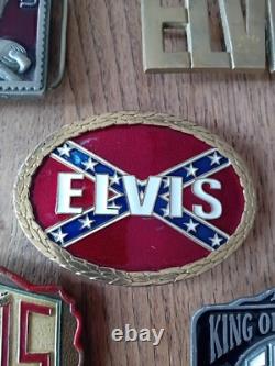 Elvis Presley Rare Limited Edition Belt Buckle Lot 1960's -1970's Please Look