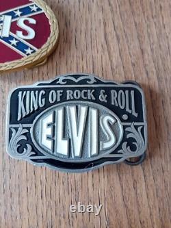 Elvis Presley Rare Limited Edition Belt Buckle Lot 1960's -1970's Please Look