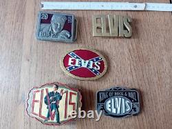 Elvis Presley Rare Limited Edition Belt Buckle Lot 1960's -1970's Please Look