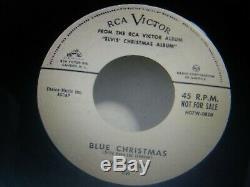 Elvis Presley Rare Original Blue Christmas/blue Christmas Promo 45 1957 Nm