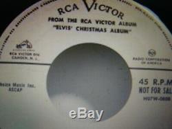 Elvis Presley Rare Original Blue Christmas/blue Christmas Promo 45 1957 Nm