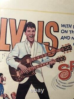 Elvis Presley Rare Original Movie Poster Great Color Barn Find Spinout 22 X 14