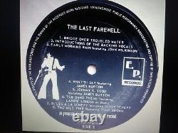 Elvis Presley Rare Original The Last Farewell 2 Lps June 26th 1977 Ind Msa Nm B
