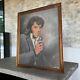 Elvis Presley Rare Print Framed Portrait Painting By Loxi Sibley