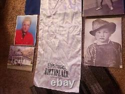 Elvis Presley Rare Tupelo House Scarf From Display And Photos