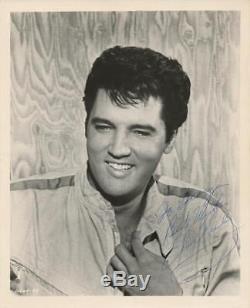 Elvis Presley- Rare Vintage 8X10 Glossy Signed Photograph- 2 COA's