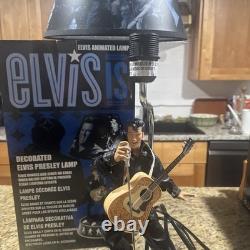 Elvis Presley Rare Vintage Animated Lamp, Dances & Sings hound Dog, ? Cpix Nice